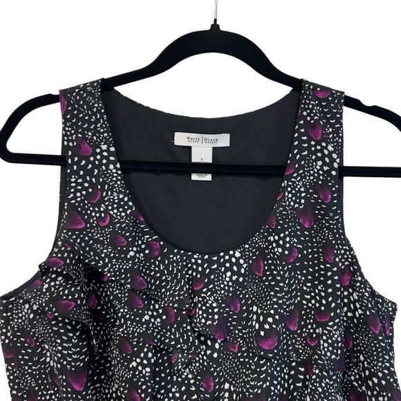 White House Black Market elastic back Black Tank Top small - Picture 2 of 10